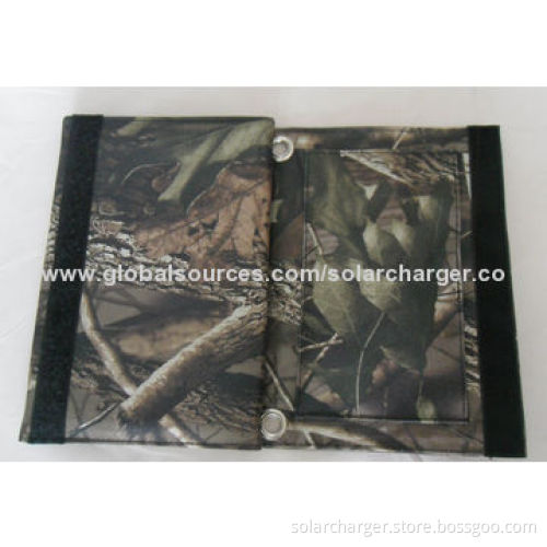 Camouflage Branches Foldable Solar Charger, Up to 5V/2A Output